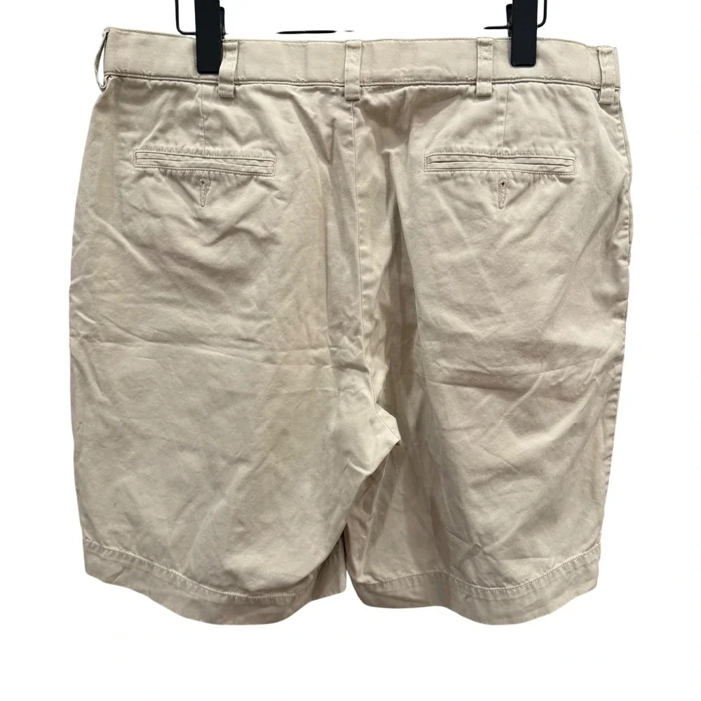 Polo Ralph Lauren Prospect Shorts Mens 36 Khaki Tan Chino Cotton Flat Front‎ 003